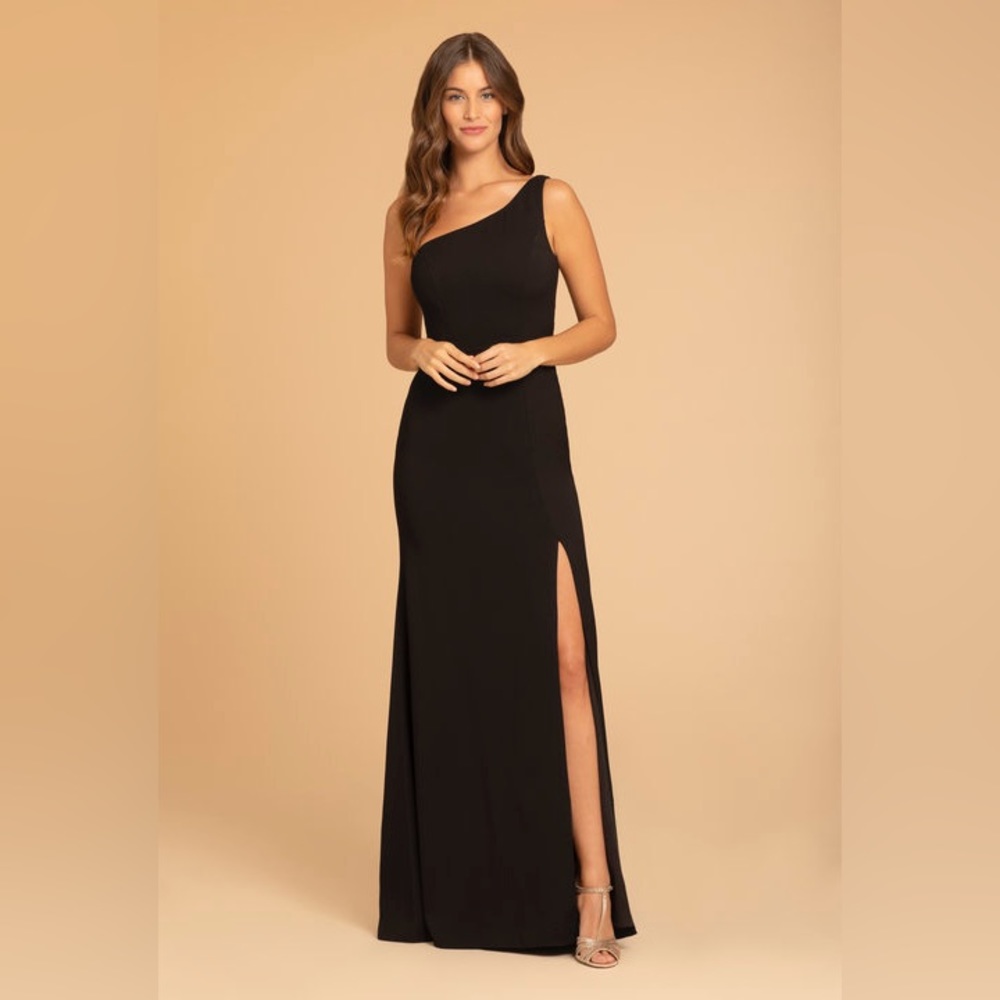 Hayley Paige | 52015 | Black Crepe de Chine